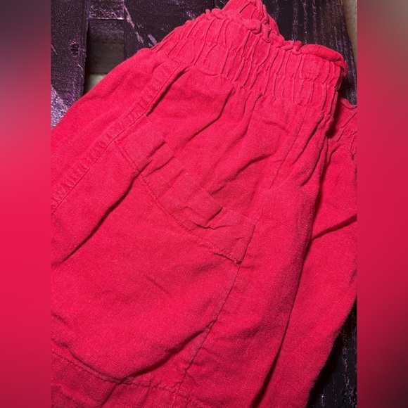 a new day Red Cargo Shorts Elastic Waistband Lightweight - Picture 5 of 5
